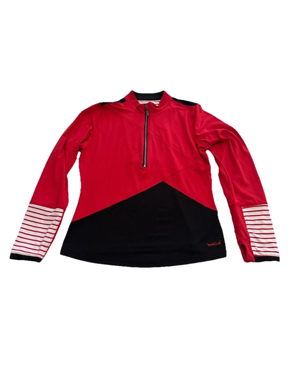 bolle Red & Black Half-Zip Athletic Pullover Sz M never worn